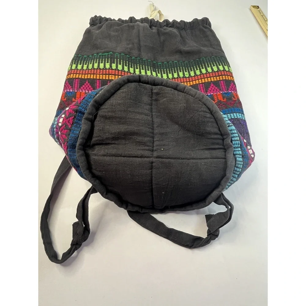 Lightweight Multicolor Boho Hippie Reusable Shopping‎ Backpack Nature Organics